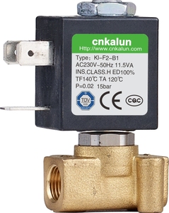 Cnkalun Válvula solenoide de vapor de 24VDC, <span class=keywords><strong>2</strong></span> estaciones y <span class=keywords><strong>2</strong></span> vías, válvula de agua de cierre normal para cafetera - Product Image 1