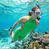 Combinaison de plongée courte en néoprène personnalisée de 3 mm pour femmes, respirante, pour adultes, plongée sous-marine, surf, avec motif imprimé sexy