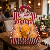 Jouet Squishy en forme de cuisse de poulet frit, réaliste, à rebond lent, anti-stress, jouet à presser, pour farces et décoration alimentaire