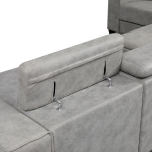 Canapé Ensemble U En Forme <span class=keywords><strong>de</strong></span> Coupe Canapés Modulaires Canapé Blanc Salon Technologie Tissu Minimaliste Personnaliser 35-45 Jours 7 Chauffe- - Product Image 6