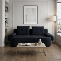 Canapé sectionnel confortable et pliable en mousse haute densité, idéal pour villa, deux places, écologique, durable, pour petit appartement