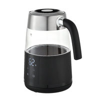 Bouilloire Électrique Intelligente en Verre à Double Paroi 1,7 L 2200 W avec Écran Tactile, Ébullition Rapide et Arrêt Automatique – Appareil Ménager – Vente en Gros Disponible