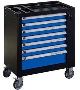 Carrito de <span class=keywords><strong>Herramientas</strong></span> Rodante de Metal Negro Personalizable y Elegante, Banco de Trabajo OEM <span class=keywords><strong>con</strong></span> Bandeja Lateral, Logotipo y Color Personalizables, Banco de Trabajo <span class=keywords><strong>con</strong></span> Almacenamiento - Product Image 1