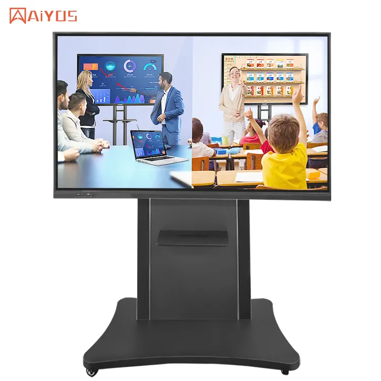 Interactive Whiteboard Smart Board Wall Mount Lcd Advertising Anti Glare Touch Panel Screen Kiosk Digital Signage Display Interactive Whiteboard