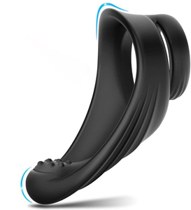 Amazon Best Seller erkek silikon Penis halkası fil şeklinde erkek fiziksel gecikme titreşimli Cum kilitleme seks oyuncakları boşalma için - Product Image 6