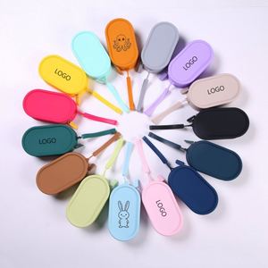 Fashion <b>Silicone</b> <b>Waterproof</b> Zippered Multi-Purpose Travel Makeup Storage Bag Large Capacity Portable Handbag - Product Image 1