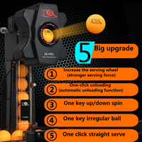 Robot Huipang S6 Pro pour le tennis de table, machine de service entièrement automatique, entraîneur de tennis de table programmable