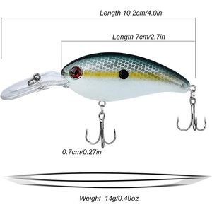 Premium Shallow & Deep Diving Swimbait Crankbait Señuelos de Pesca Cebos duros multiarticulados para lubina trucha Lucio en agua dulce - Product Image 2