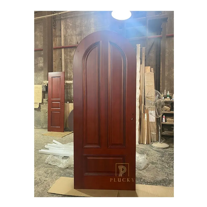 Лидер продаж, композитный шпон, деревянная Верхняя Круглая дверь, внутренняя АРКА, деревянная дверь