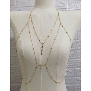 Mode plage corps bijoux Sexy poitrine Bikini ventre chaîne pour femmes croix poitrine taille chaînes femme corps costume fille - Product Image 5