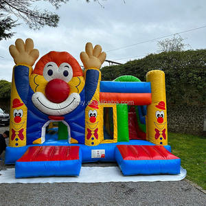 Circus World Kids Maison <span class=keywords><strong>gonflable</strong></span> à rebond Hupfburg Clown Château <span class=keywords><strong>gonflable</strong></span> <span class=keywords><strong>professionnel</strong></span> avec double toboggan - Product Image 4