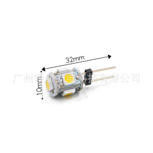 Bombilla LED de cristal para coche G4 5050 5SMD, lámpara de araña, luz de espejo, luz decorativa, blanco cálido - Product Image 1