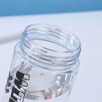 Bouteille d'eau en plastique de grande capacité personnalisée gobelets réutilisables étanches à boire directement pour les étudiants pour les sports de plein air