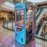 Kerst Sport Aangepaste Gamer Quest Prijzen Spel Cadeau Pop 6 Inch Pluche Panda Gek Speelgoed Plastic Engels 2 Munt Accepterende Kraanmachine