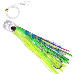 Señuelos <span class=keywords><strong>de</strong></span> pesca <span class=keywords><strong>de</strong></span> arrastre listo para agua salada, juego grande para atún Marlin Mahi Wahoo, mar profundo, 22cm, 100g - Product Image 1