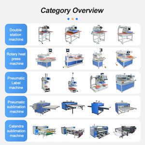 New Automatic Rotary Heat Press Machine 4 Worktables Pneumatic 2 Head PLC Control 38x38cm for Industrial T-shirt Label <b>Printer</b> - Product Image 3
