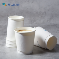 Gobelet à café double paroi biodégradable avec logo personnalisé pour la soupe et les plats à emporter, emballages alimentaires biodégradables, boîtes et bols
