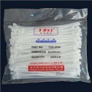 สายรัดเคเบิล Ydsl 8x200 มม. ไนลอนแบบล็อคตัวเอง 250 ชิ้น สำหรับการมัดสายไฟ - Product Image 1