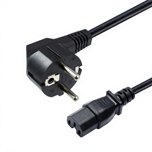 Enchufe Industrial Europeo OEM de Cobre y PVC, Enchufe Hembra Impermeable H05vv-F 3*0.75mm, Cable de Alimentación IEC 320 C15 - Product Image 3