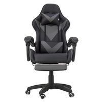 Chaise de jeu en promotion usine, chaise d'ordinateur inclinable à dossier haut, chaise de gaming pivotante e-sport avec repose-pieds
