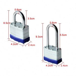 Cerradura de Embutir WEKIS de Latón y Acero Inoxidable, Candado para Exteriores sin Llave, 3 Llaves, Grado 1 ANSI, para Cobertizos, Almacenes, Escuelas, Gimnasios - Product Image 3