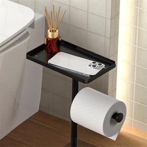 Portarrollos de Papel Higiénico de Hierro Ecológico, de Piso a Techo, Sin Perforaciones, Vertical, Multiusos - Product Image 2