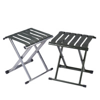 Tabouret pliant portable robuste avec assise épaissie pour camping, pêche, voyage et usage domestique, petit banc d'extérieur