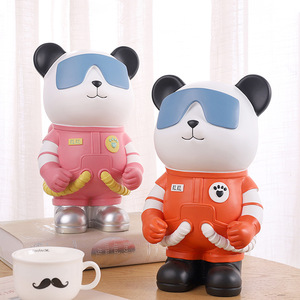 Panda Desktop Resin Figurine Astronaut Style Decorative Craft Toy Figure Statues - Product Image 4