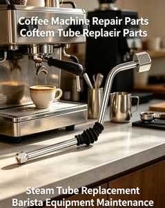 Repuesto de Varilla de Vapor para Café de Acero Inoxidable, Compatible con Máquinas de Espresso <span class=keywords><strong>Delonghi</strong></span>, Tubo de Vapor para Espumar Leche - Product Image 4