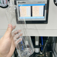 Machine de fabrication de bouteilles en plastique pour animaux de compagnie semi-automatique de petite capacité, machines de soufflage de plastique pour petites bouteilles