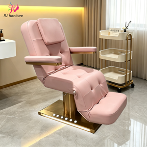Cama de Tratamiento de Belleza Eléctrica de Lujo, 3 Motores, Altura Ajustable, Silla de Masaje Facial Reclinable, Cama de Spa Cosmética - Product Image 1