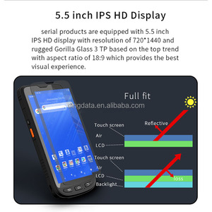 Robuuste Slimme Telefoongesprek Industriële <span class=keywords><strong>Pda</strong></span> Handheld 5.5 Inch 4G Lte Nfc Lf Uhf Rfid Qr Code 2d Gps Waterdicht - Product Image 4