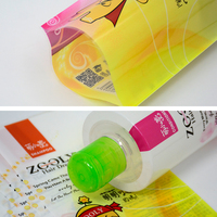 Étiquettes de bouteilles en PET, film rétractable thermique, emballage plastique personnalisé pour les contenants de shampooing et de cosmétiques