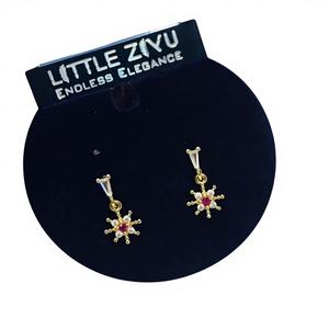 Pendientes de Acero Inoxidable Chapados en Oro |   Pendientes Geométricos de Moda para Mujer |   Joyería de Moda para Uso Diario - Product Image 1