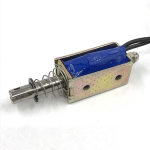 Solénoïde micro DC JF-0530B 12VDC, course de 10 mm, type push-pull, électrovanne avec ressort - Product Image 4
