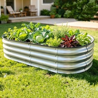 Kits de jardinières surélevées en métal pour légumes et fleurs, bacs de plantation au sol