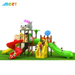 Wholesale Small Commercial Children Plastic Slides Play Set Kids Outdoor Playground