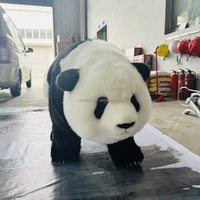 Neu eingetroffen: Realistischer ferngesteuerter animatronischer Panda-Roboterhund zum Gehen