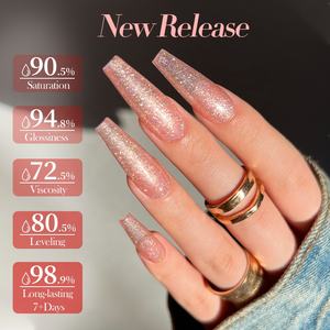 ยาทาเล็บ BORN PRETTY PRO แบบแห้งเร็ว สูตรวีแกน ขนาด 15 มล. สีติดทนนาน พร้อมกลิตเตอร์ สำหรับทาเล็บ - Product Image 4