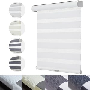 Restez au frais et protégé avec les stores en tissu pour <span class=keywords><strong>rideaux</strong></span> et stores en tissu, pare-soleil UV, pare-soleil zèbre de Groupeve - Product Image 2