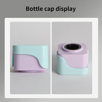 Flacon de parfum carré en verre givré avec logo personnalisé, 100 ml, flacons de luxe avec vaporisateur, emballage en boîte et étiquette métallique