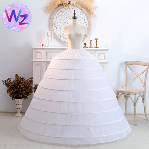 AL0718 <span class=keywords><strong>Jupon</strong></span> Crinoline Can Can <span class=keywords><strong>Grande</strong></span> <span class=keywords><strong>Taille</strong></span> 8 Cerceaux Personnalisable pour <span class=keywords><strong>Robe</strong></span> <span class=keywords><strong>de</strong></span> <span class=keywords><strong>Mariée</strong></span> – Vente en Gros - Product Image 2