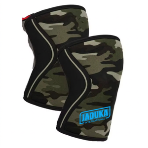 Genouillère de compression en néoprène personnalisable avec logo pour adulte, idéale pour la boxe, l'entraînement et la gym - Product Image 2