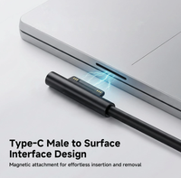 Câble de charge rapide PD USB Type-C 15V 3A pour Microsoft Surface Pro 3 4 5 6 7