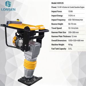 เครื่องตบดินอุตสาหกรรม HCR125 สำหรับงานวิศวกรรมสวนในเขตเทศบาล - Product Image 1