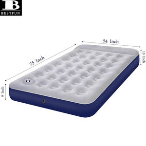 ที่นอนลมขนาดควีนไซส์ พร้อมปั๊มลมในตัว หมอนในตัว พกพาสะดวก ใช้สำหรับตั้งแคมป์ นอนพักผ่อนที่บ้าน แขก หรือเดินทางท่องเที่ยวกลางแจ้ง - Product Image 2