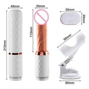 Masturbations-Sexmaschine für Frauen Lesbische Sexspielzeuge, Riesiger Penis-Dildo-Automat mit Automatischer Heizung und Teleskopfunktion - Product Image 6