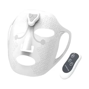 Masque de massage facial électrique Ems Masseur de visage Masque de soins de la peau de beauté SPA magnétique 3D pour anti-âge