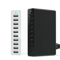 Chargeur USB en gros, chargeur USB multi-ports, station de charge USB 60W 10 ports pour plusieurs appareils et plus encore