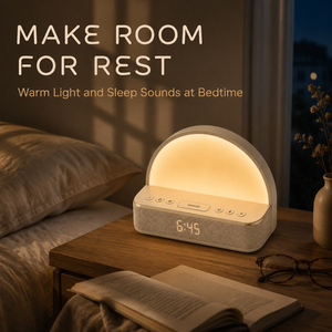 Escritorio Inteligente con Reloj Despertador Digital y Analógico, Altavoces Bluetooth, Máquina de Sonido de Ruido Blanco <span class=keywords><strong>para</strong></span> el Sueño del Bebé, OEM ODM - Product Image 1
